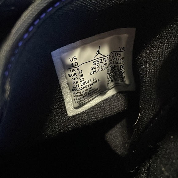 Air Jordan 1 mid se purple black and white - Picture 3 of 4